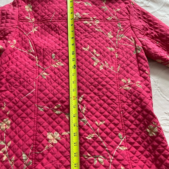 100% Silk reversible front zip jacket black and hot pink  matching scarf - Picture 8 of 11